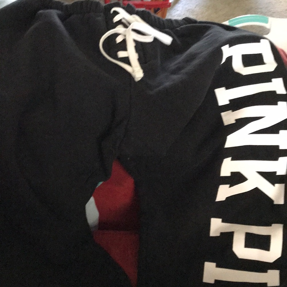 Pink sweat pants